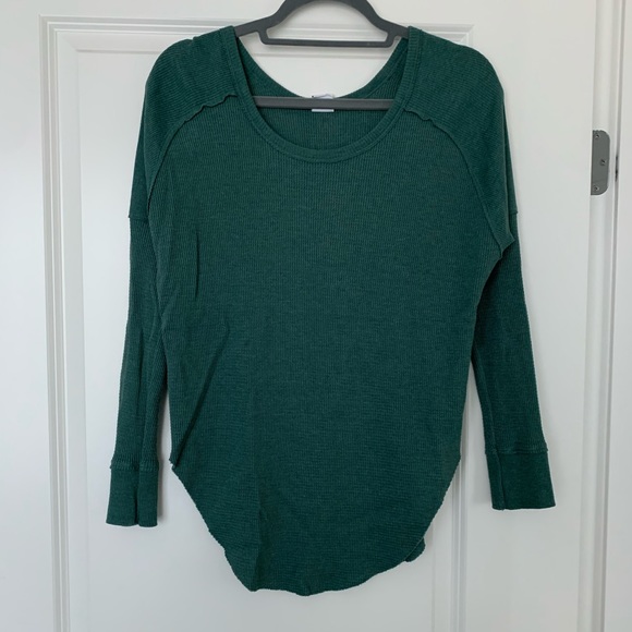 Aritzia TNA Alder Thermal, spruce green, XS - Picture 2 of 4